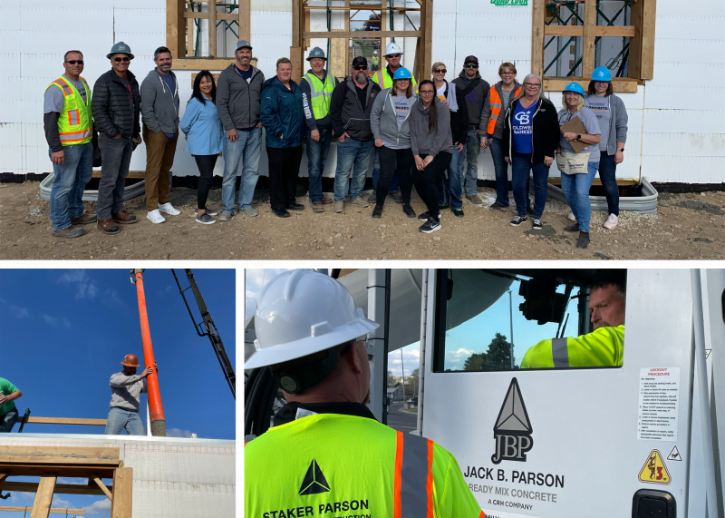 Jack B Parson Ready Mix Company provided all the concrete to fill the main floor ICF walls for the Habitat for Humanity home in Brigham City, Utah